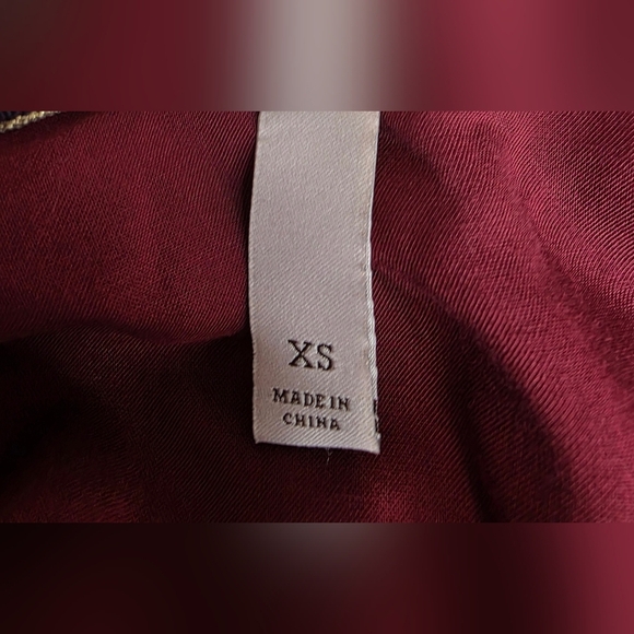 Knox Rose Boho Embroidered Red Smock Top. XS Rayon - Picture 11 of 13